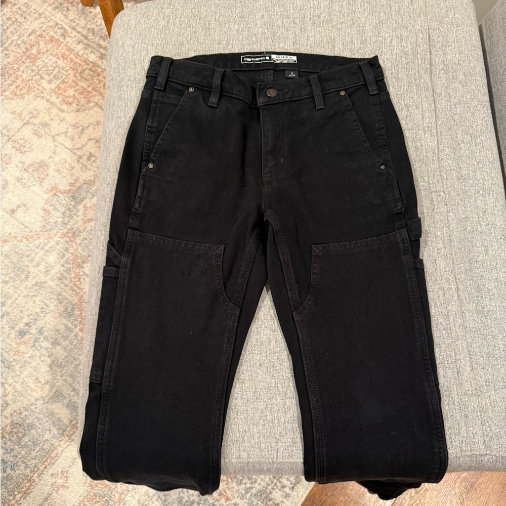 Carhartt Black Relaxed Fit Work Pants